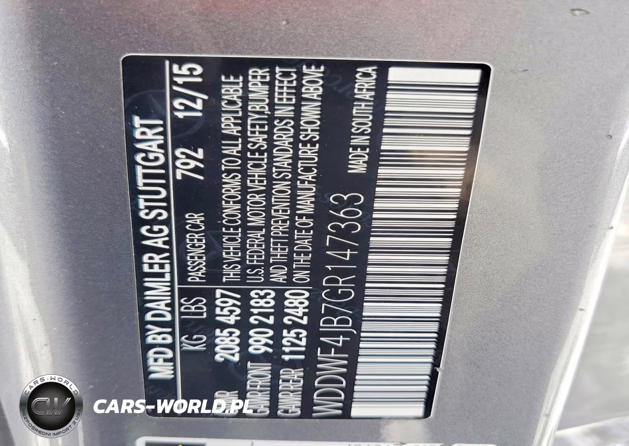 2016 Mercedes-Benz C 300 VIN:WDDWF4JB7GR147363 - 12