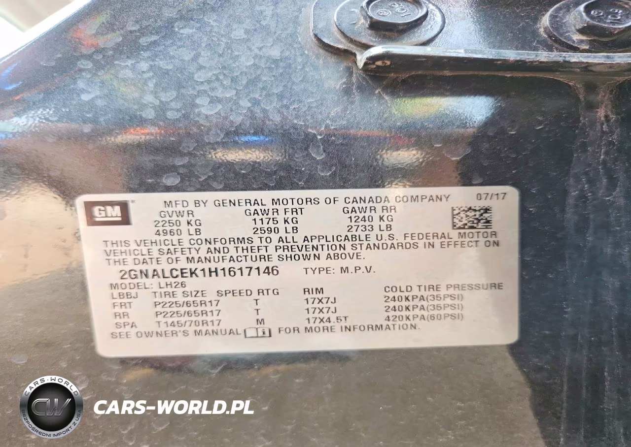 2017 Chevrolet Equinox Lt VIN:2GNALCEK1H1617146 - 13