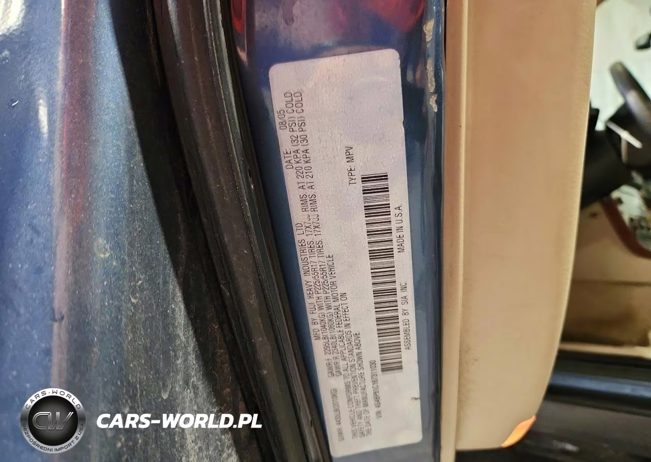 2006 Subaru Legacy Outback 2.5I VIN:4S4BP61C167311030 - 13