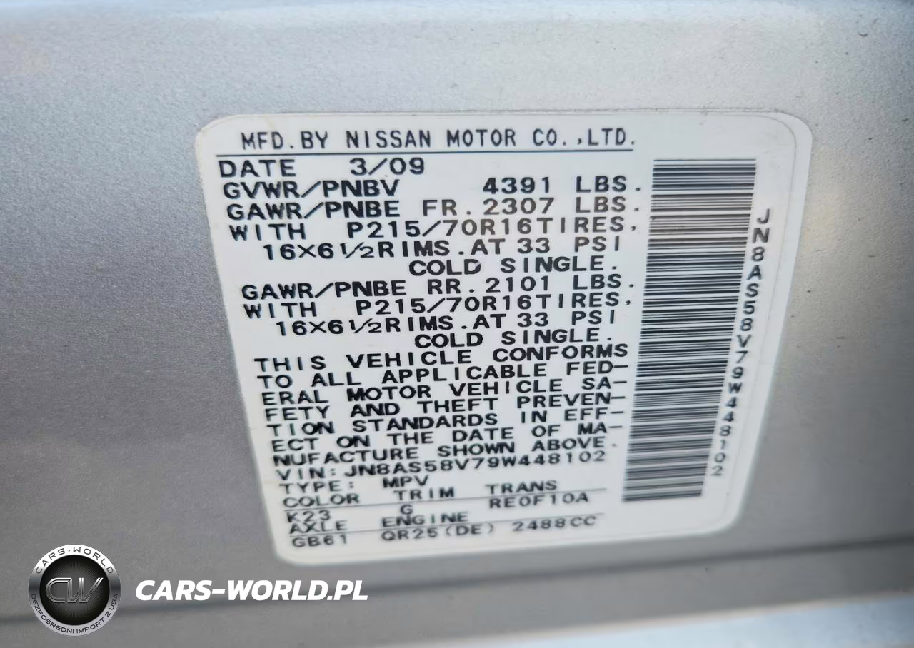 2009 Nissan Rogue S VIN:JN8AS58V79W448102 - 13