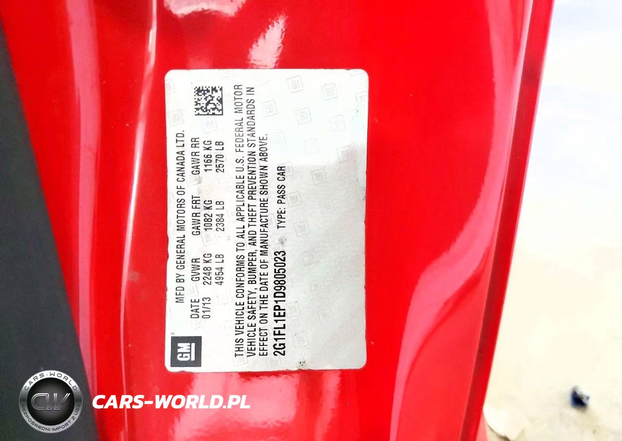 2013 Chevrolet Camaro Zl1 VIN:2G1FL1EP1D9805023 - 12