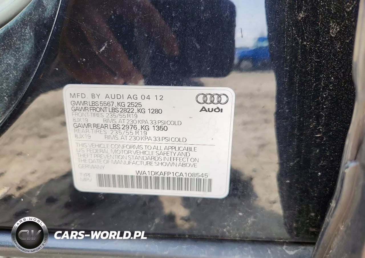2012 Audi Q5 Premium Plus VIN:WA1DKAFP1CA108545 - 13