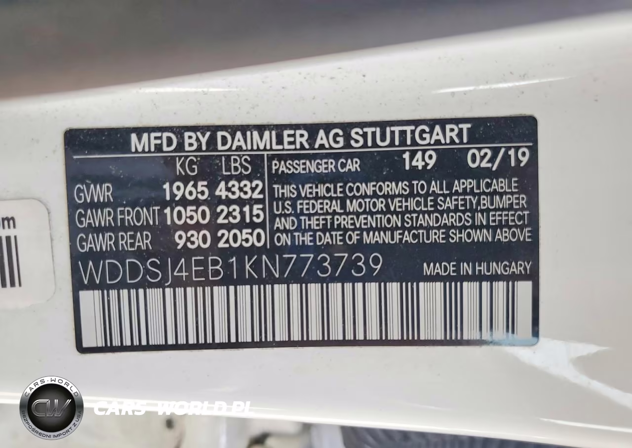 2019 Mercedes-Benz Cla 250 VIN:WDDSJ4EB1KN773739 - 12