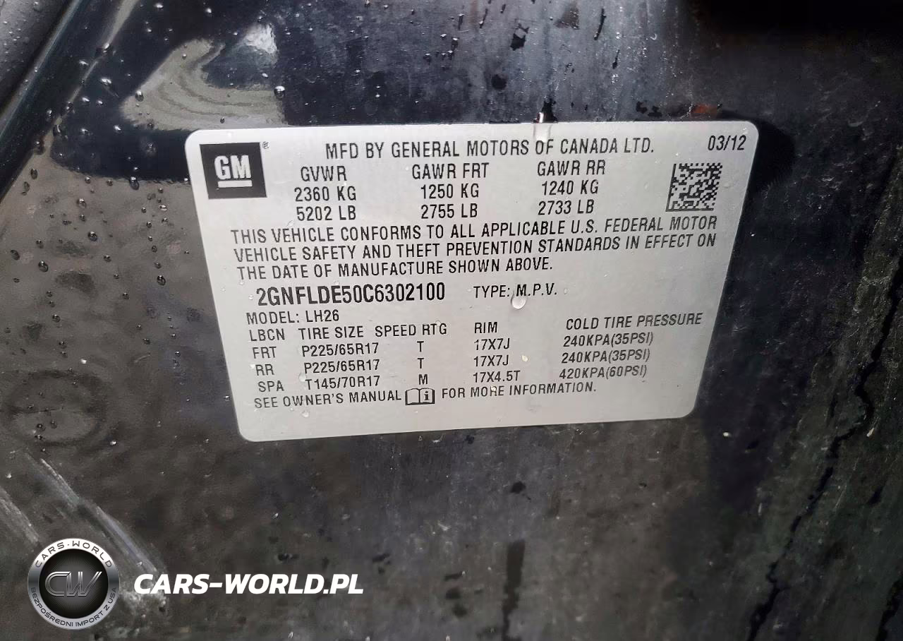 2012 Chevrolet Equinox Lt VIN:2GNFLDE50C6302100 - 13