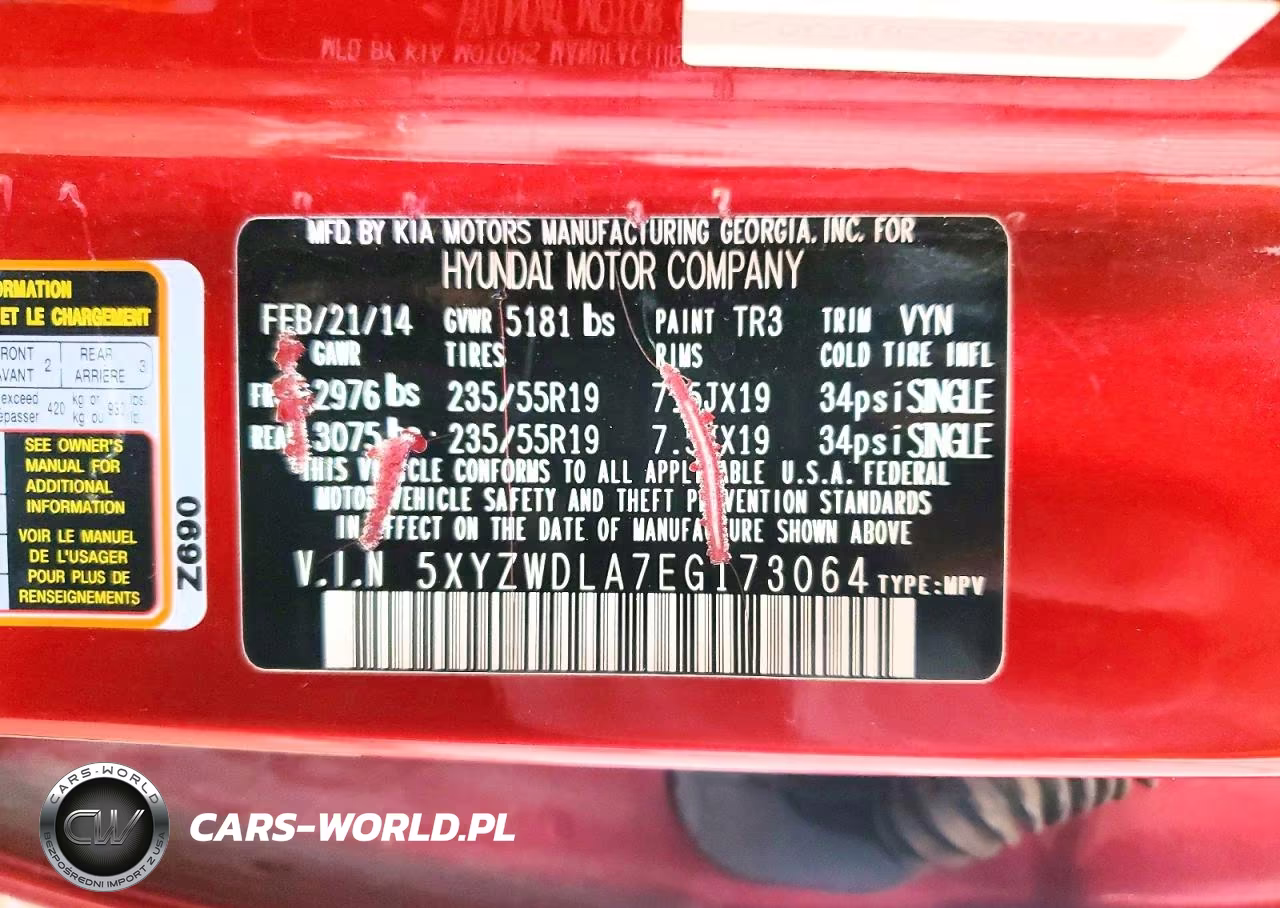 2014 Hyundai Santa Fe Sport 2.0T VIN:5XYZWDLA7EG173064 - 13