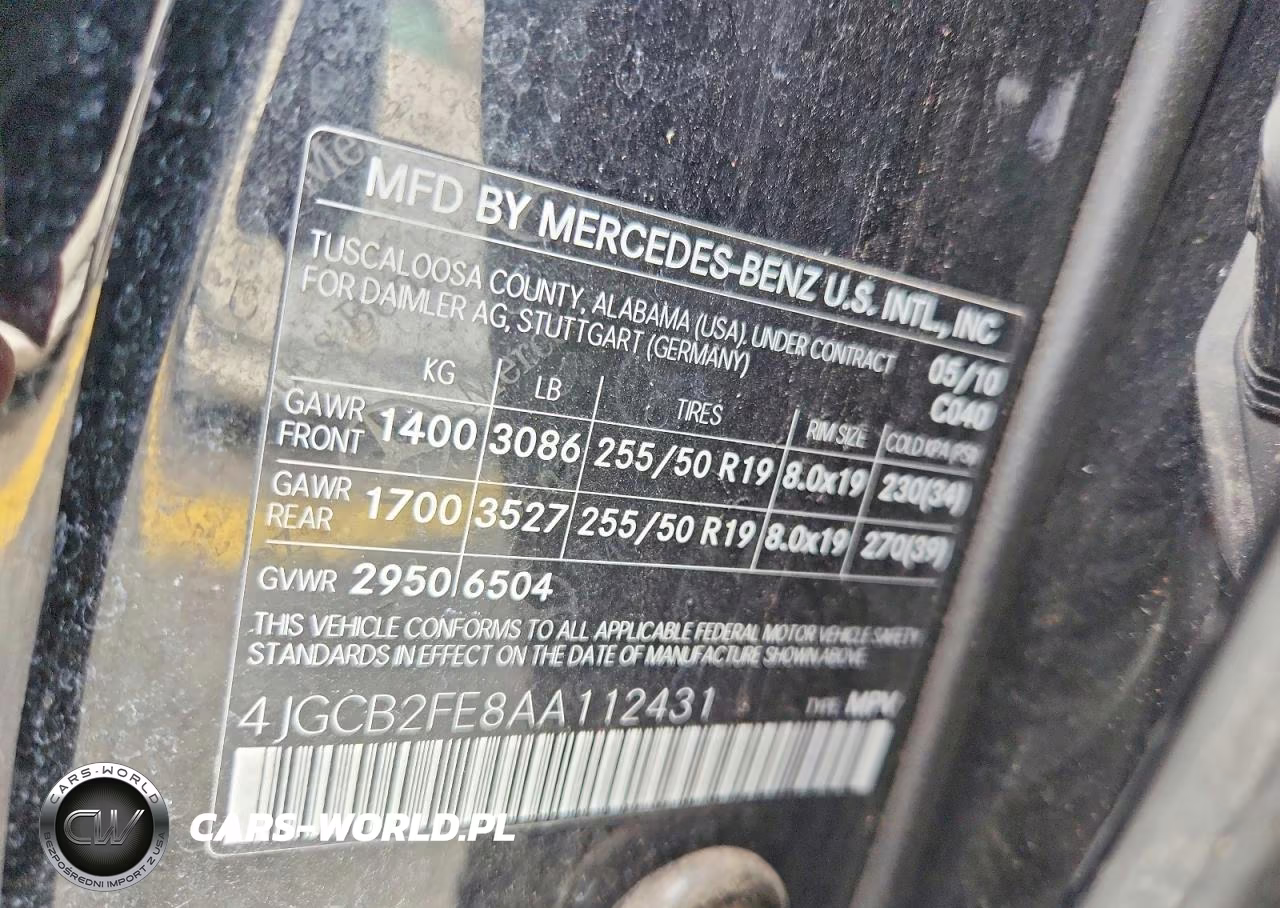 2010 Mercedes-Benz R 350 Bluetec VIN:4JGCB2FE8AA112431 - 14