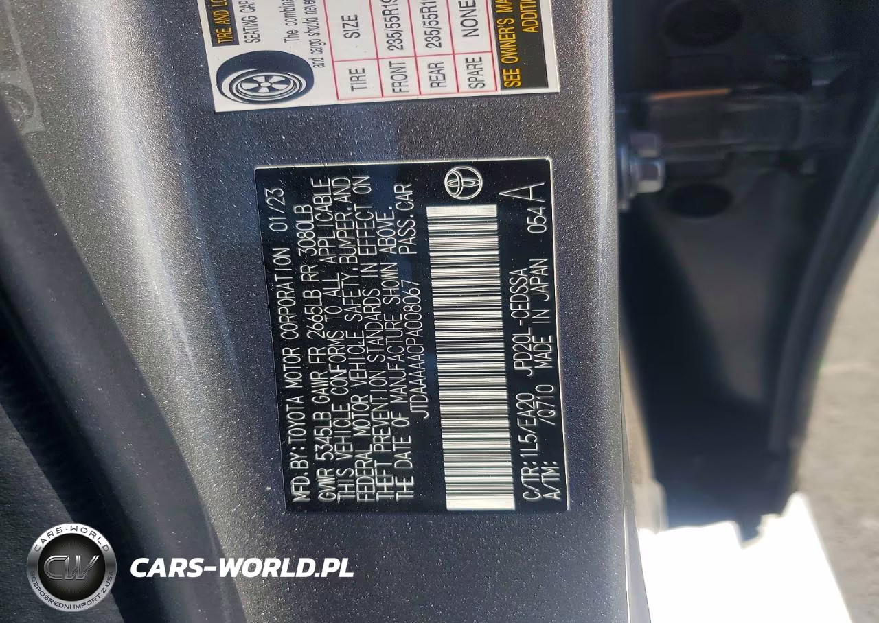 2023 Toyota Mirai Xle VIN:JTDAAAAA0PA008067 - 12