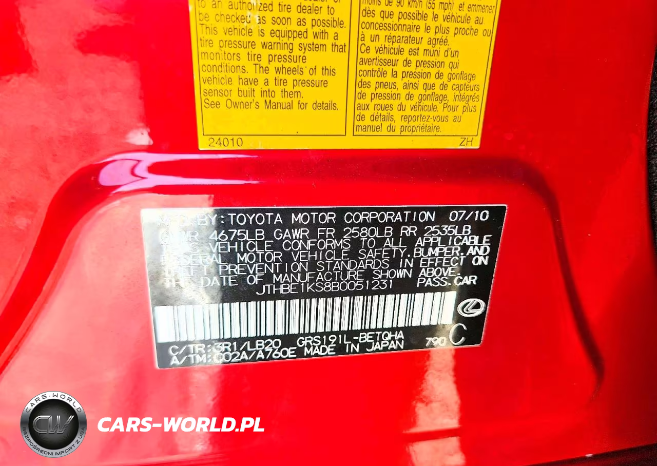 2011 Lexus Gs 350 VIN:JTHBE1KS8B0051231 - 13