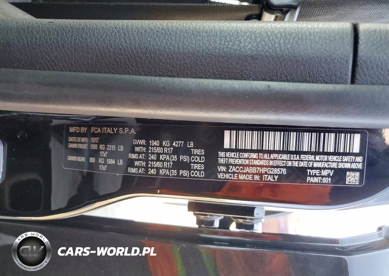 2017 Jeep Renegade Latitude VIN:ZACCJABB7HPG28576 - 13