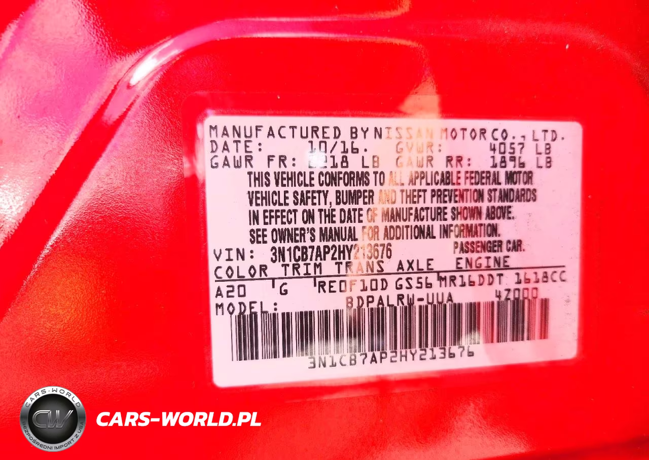 2017 Nissan Sentra Sr Turbo VIN:3N1CB7AP2HY213676 - 12