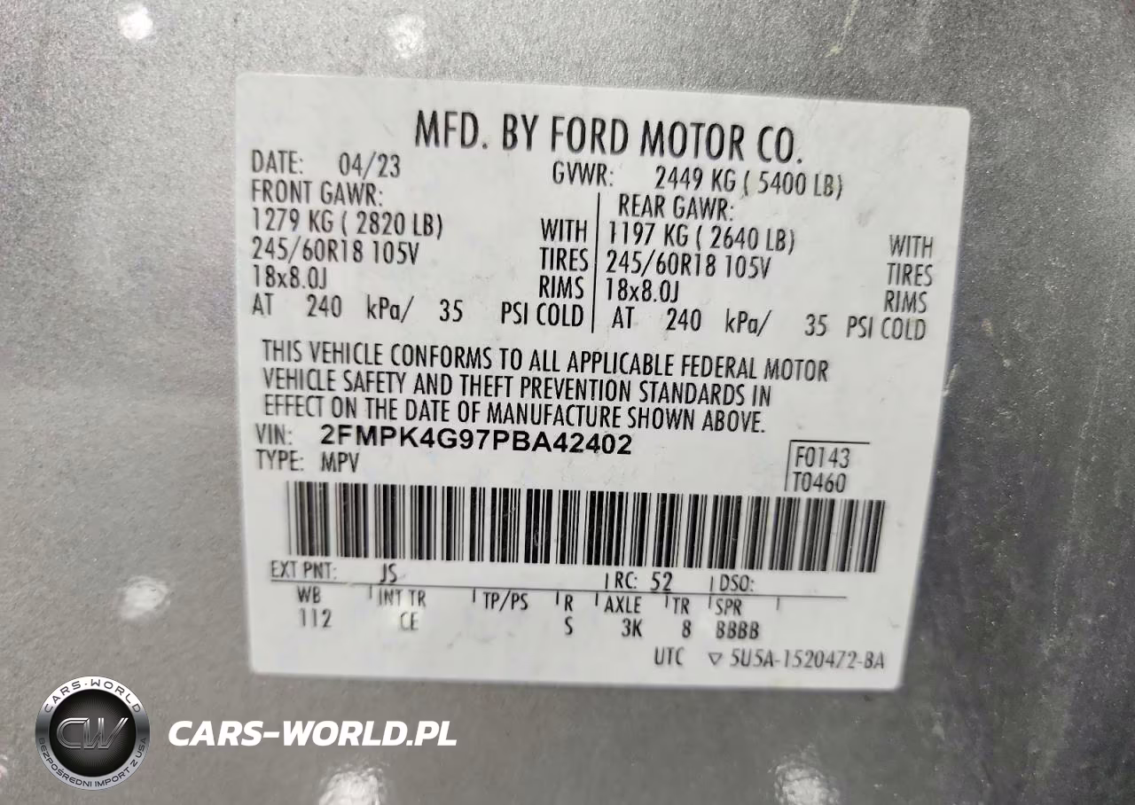 2023 Ford Edge Se VIN:2FMPK4G97PBA42402 - 12