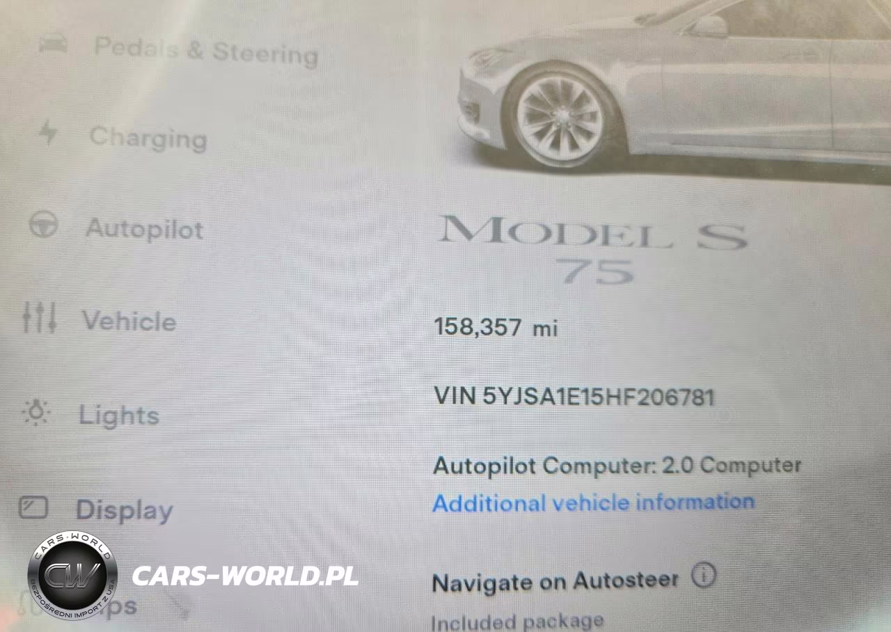 2017 Tesla Model S VIN:5YJSA1E15HF206781 - 9