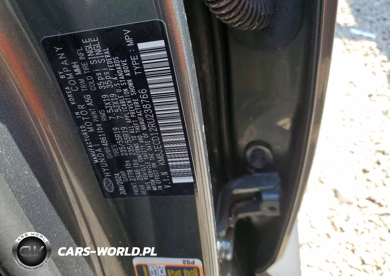 2024 Hyundai Tucson Limited VIN:KM8JECD12RU238766 - 13