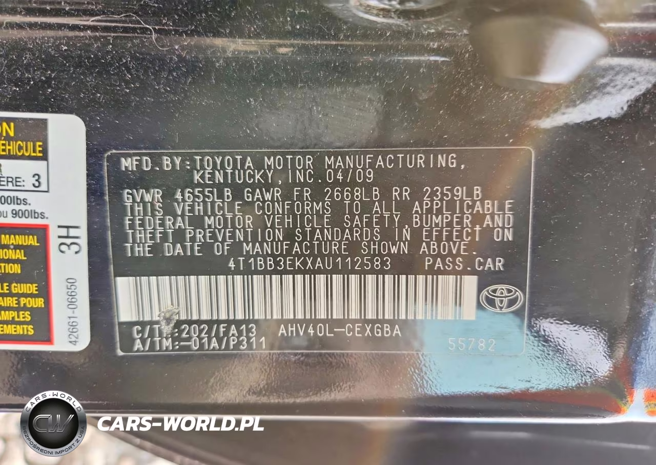2010 Toyota Camry Hybrid VIN:4T1BB3EKXAU112583 - 12