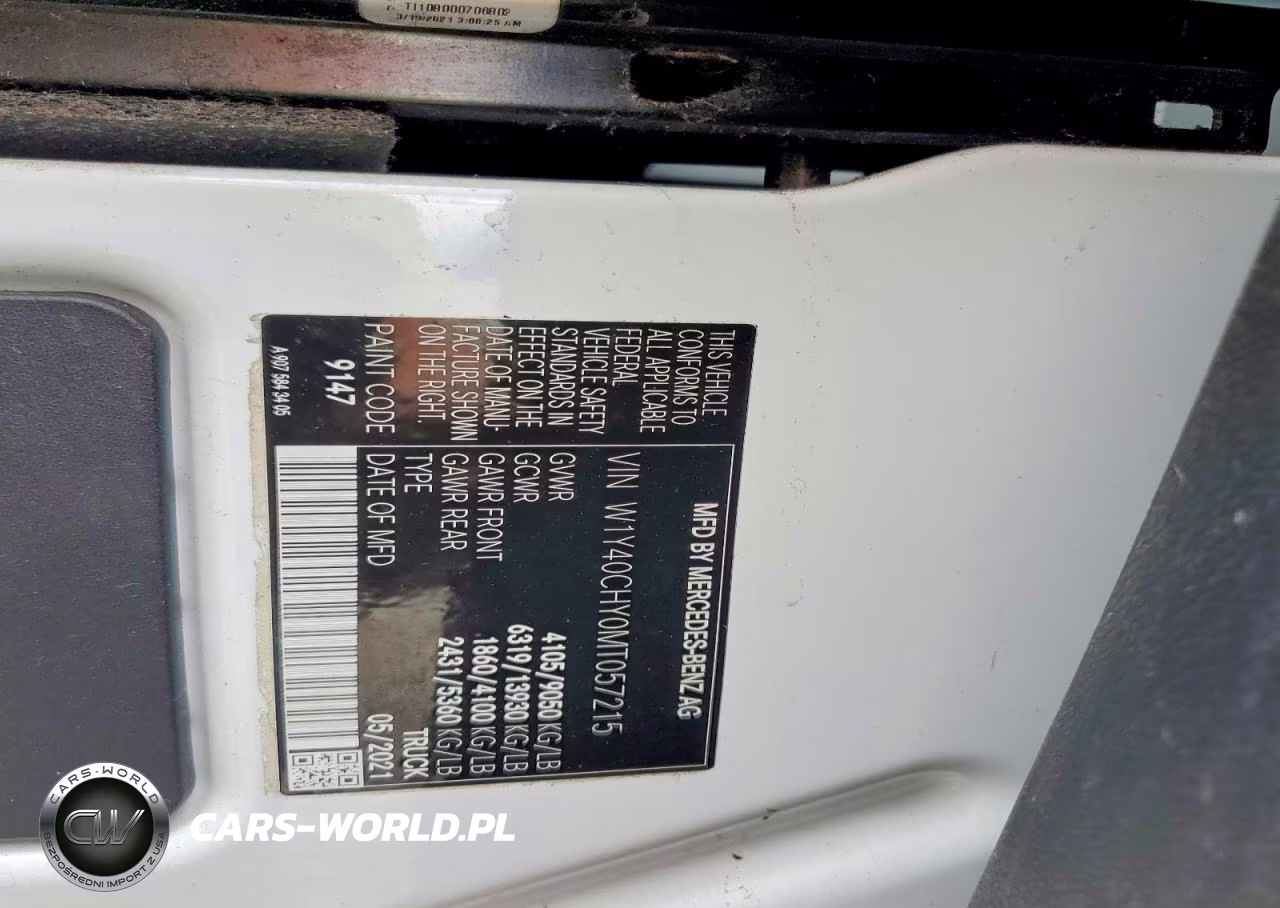 2021 Mercedes-Benz Sprinter 2500 VIN:W1Y40CHY0MT057215 - 13