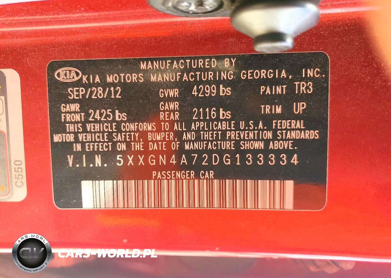 2013 Kia Optima Ex VIN:5XXGN4A72DG133334 - 13