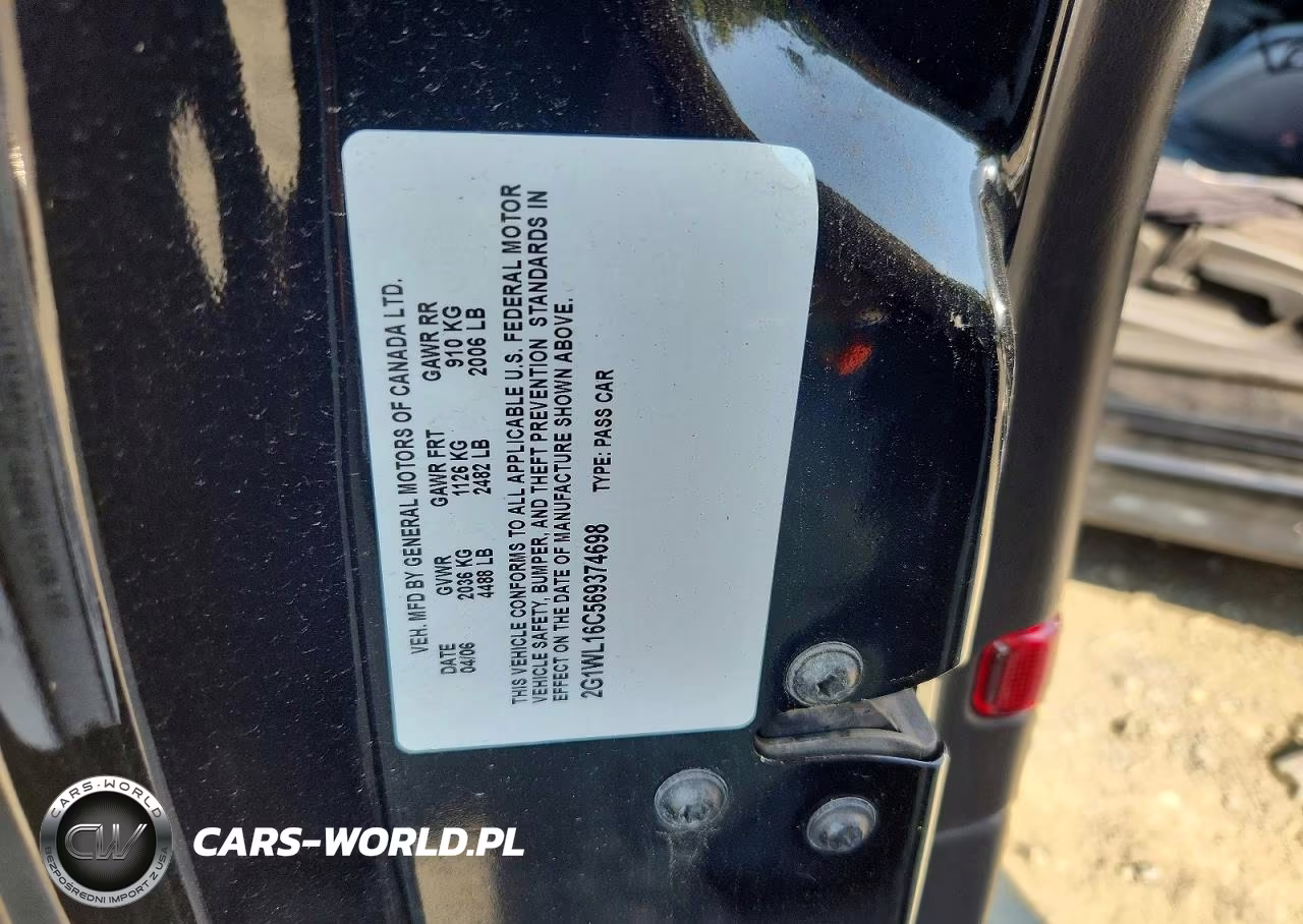 2006 Chevrolet Monte Carlo Ss VIN:2G1WL16C569374698 - 12