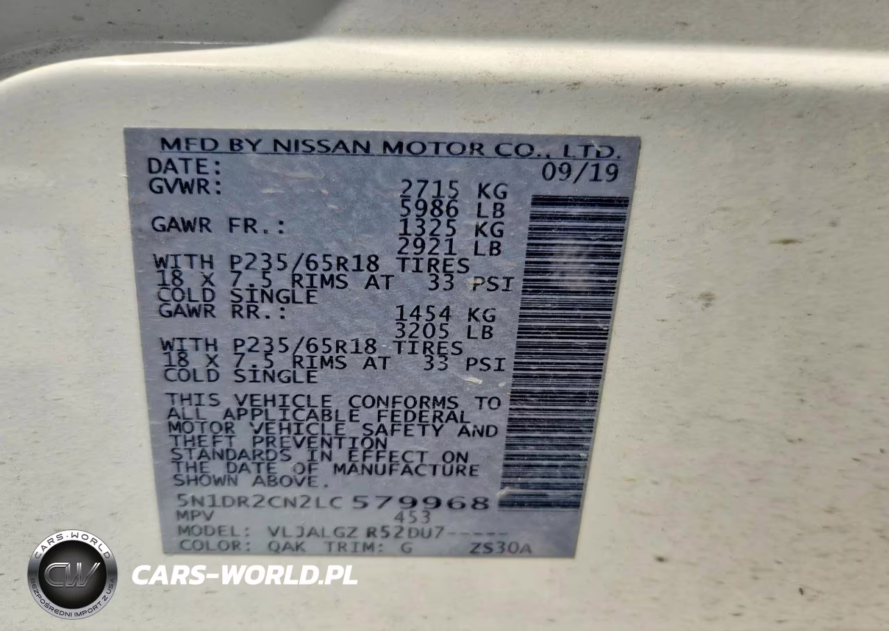 2020 Nissan Pathfinder Sl VIN:5N1DR2CN2LC579968 - 14