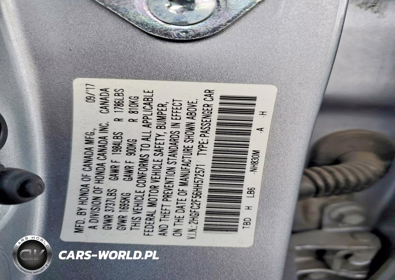 2017 Honda Civic Lx VIN:2HGFC2F56HH572571 - 12