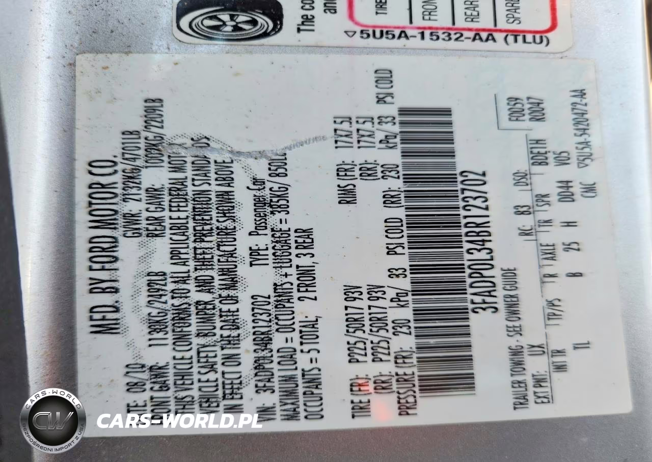 2011 Ford Fusion Hybrid VIN:3FADP0L34BR123702 - 12