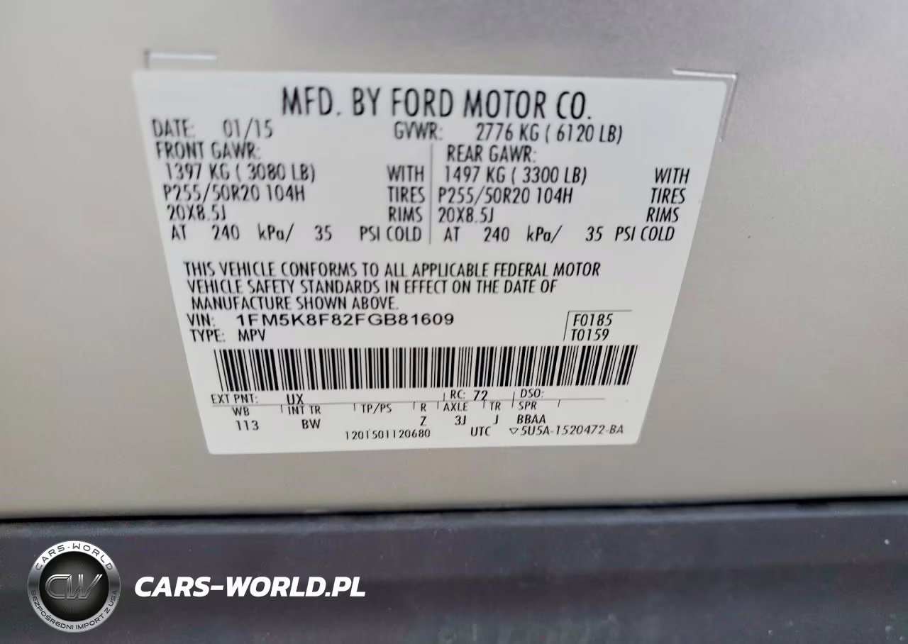 2015 Ford Explorer Limited VIN:1FM5K8F82FGB81609 - 13