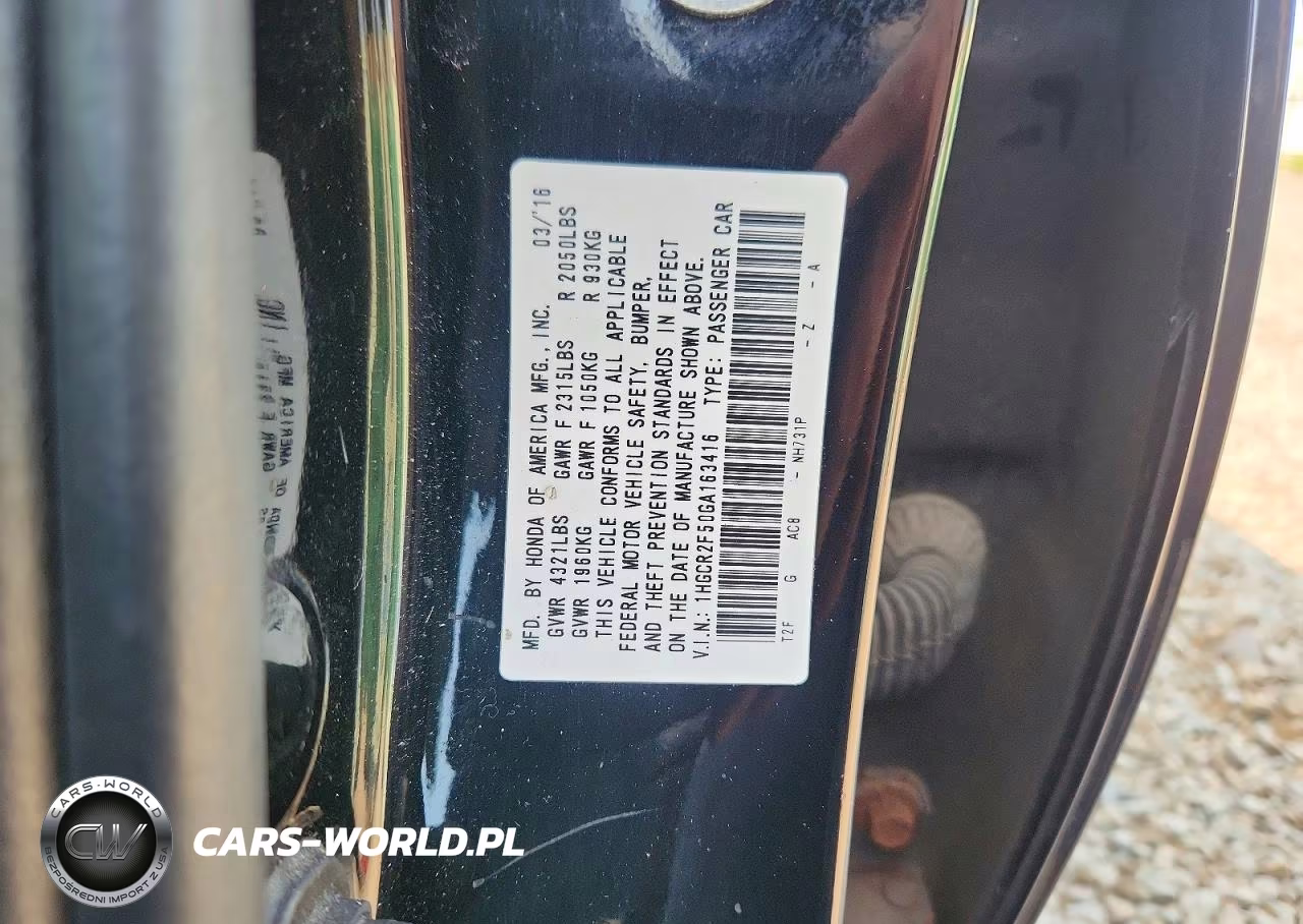2016 Honda Accord Sport VIN:1HGCR2F50GA163416 - 13