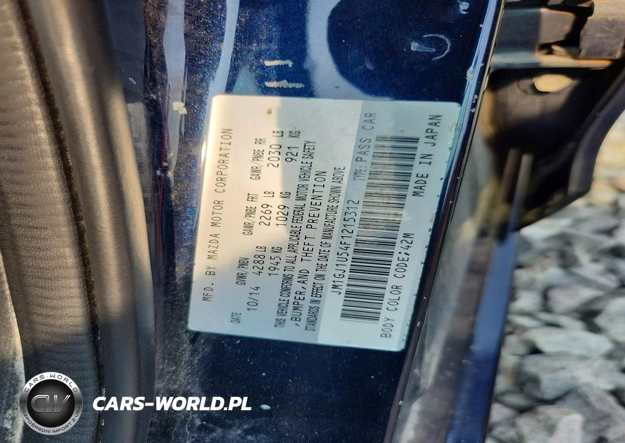 2015 Mazda 6 Sport VIN:JM1GJ1U54F1215312 - 12