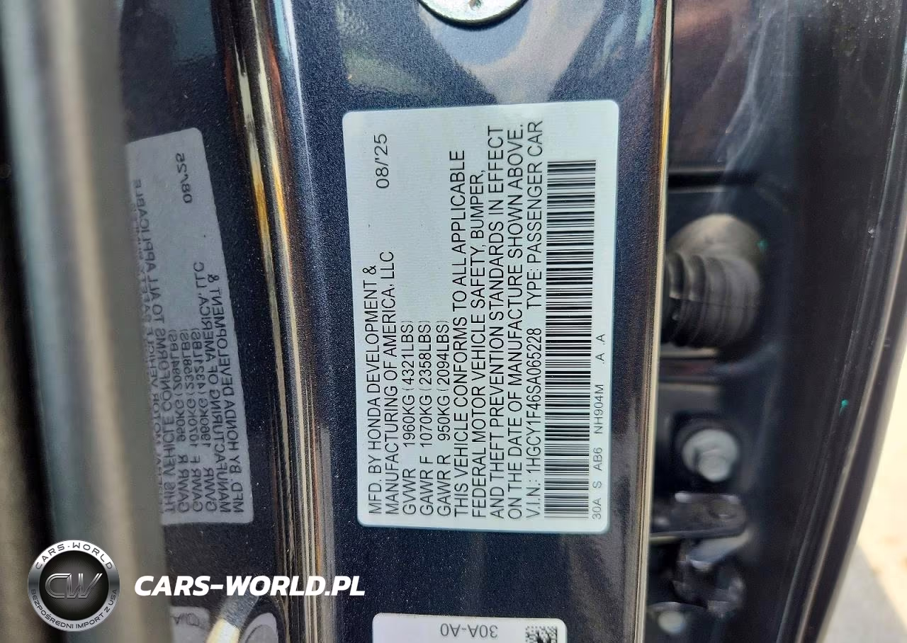 2025 Honda Accord Se VIN:1HGCY1F46SA065228 - 13