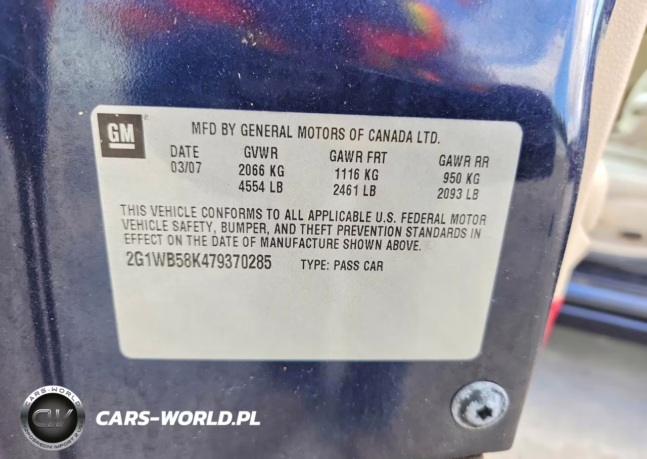 2007 Chevrolet Impala Ls VIN:2G1WB58K479370285 - 12