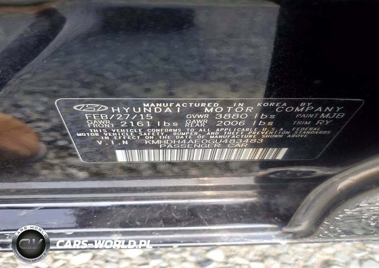 2016 Hyundai Elantra Value Edition VIN:KMHDH4AE0GU483483 - 13