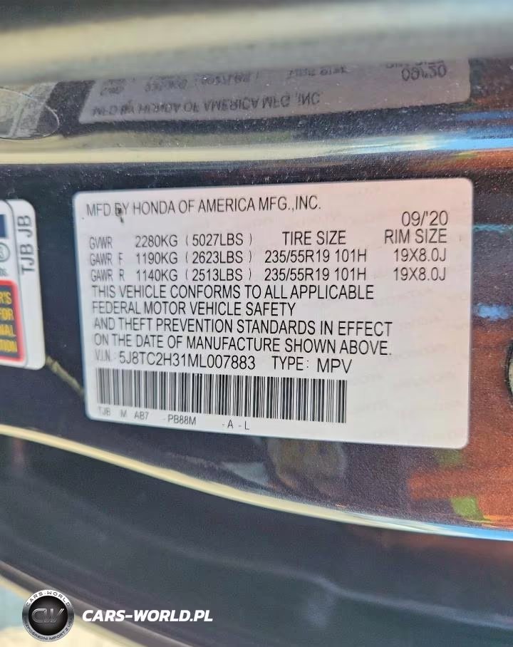 2021 Acura Rdx VIN:5J8TC2H31ML007883 - 12