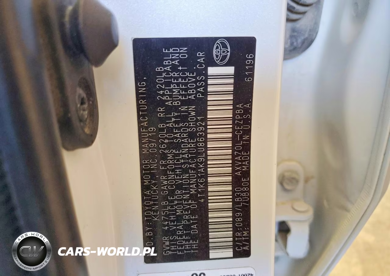 2020 Toyota Camry Xse VIN:4T1K61AK9LU863921 - 12