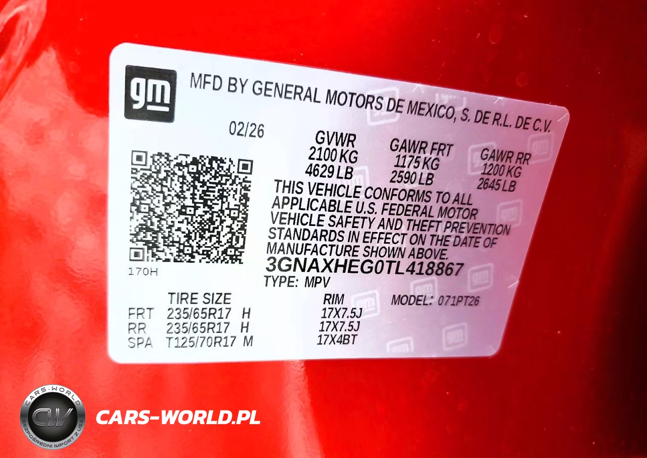2026 Chevrolet Equinox Lt VIN:3GNAXHEG0TL418867 - 13
