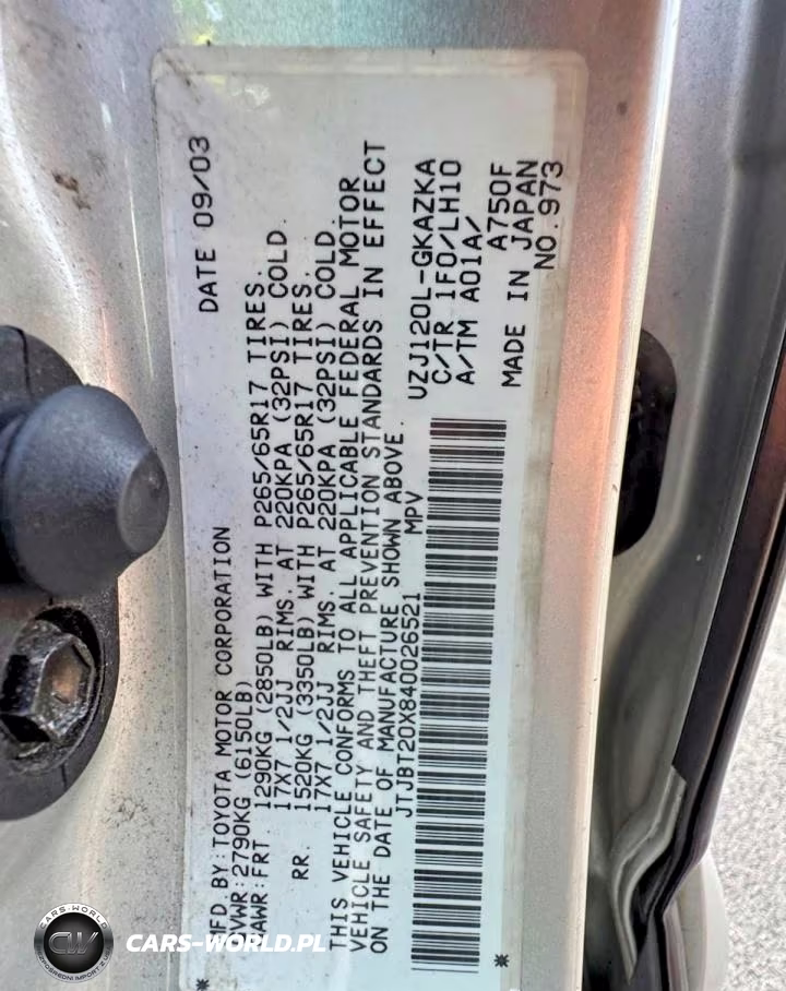 2004 Lexus Gx 470 VIN:JTJBT20X840026521 - 15