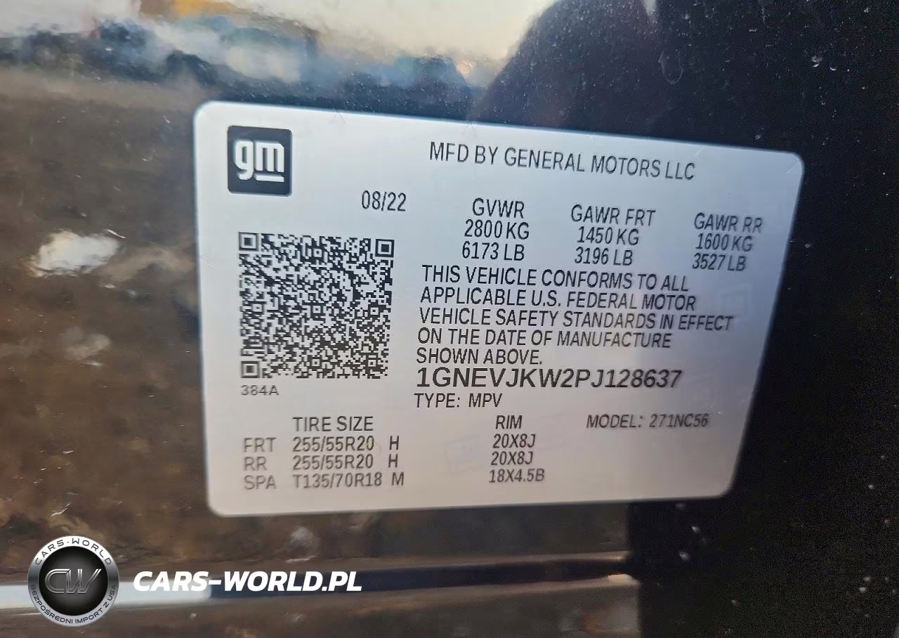 2023 Chevrolet Traverse Rs VIN:1GNEVJKW2PJ128637 - 13