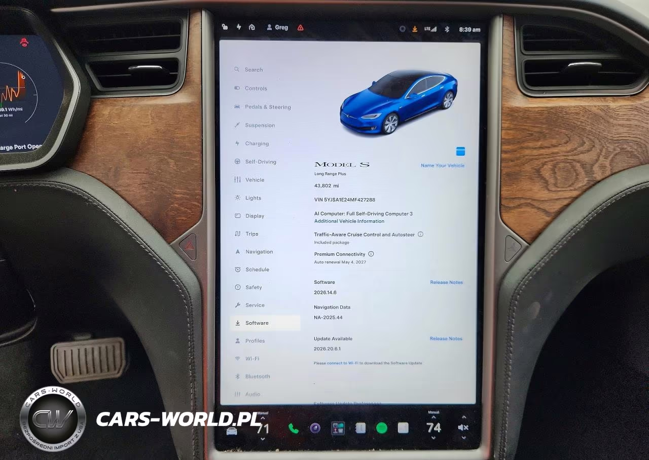 2021 Tesla Model S VIN:5YJSA1E24MF427288 - 9