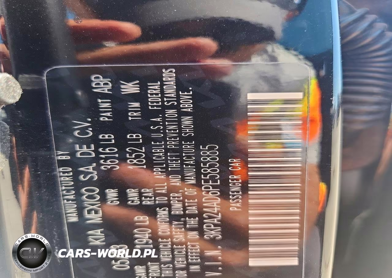 2023 Kia Rio S VIN:3KPA24AD6PE585885 - 12