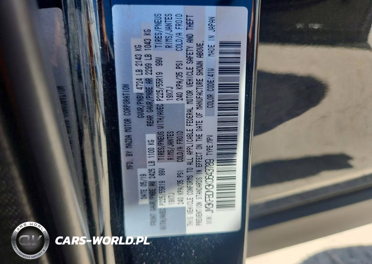 2019 Mazda Cx-5 Grand Touring VIN:JM3KFBDM3K0643789 - 13