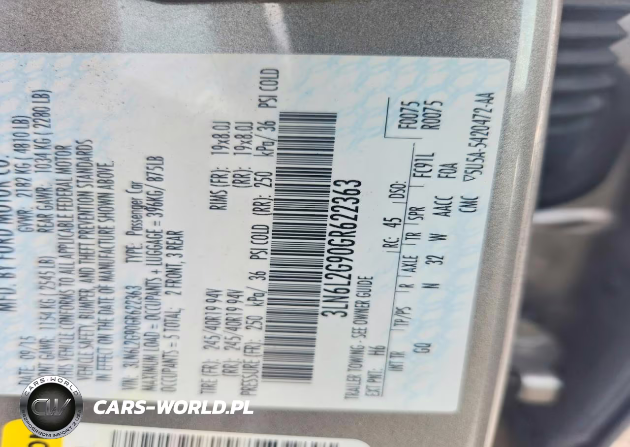 2016 Lincoln Mkz VIN:3LN6L2G90GR622363 - 12