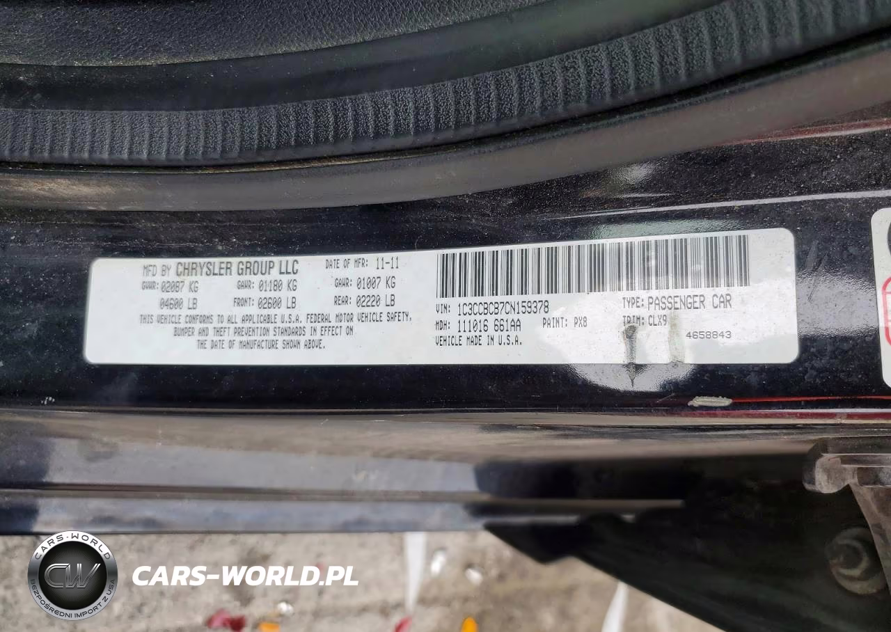 2012 Chrysler 200 Limited VIN:1C3CCBCB7CN159378 - 12