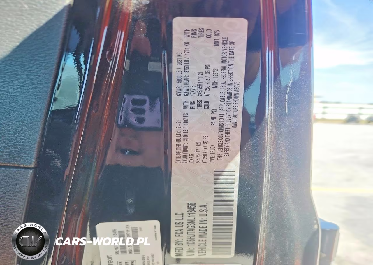2022 Jeep Gladiator Sport VIN:1C6HJTAG3NL118456 - 12
