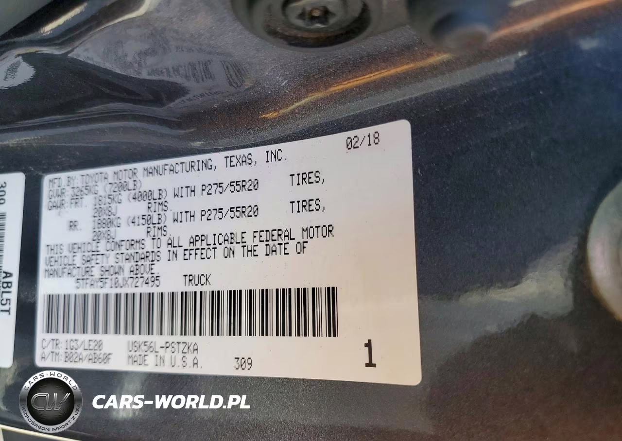 2018 Toyota Tundra Platinum VIN:5TFAY5F10JX727495 - 12