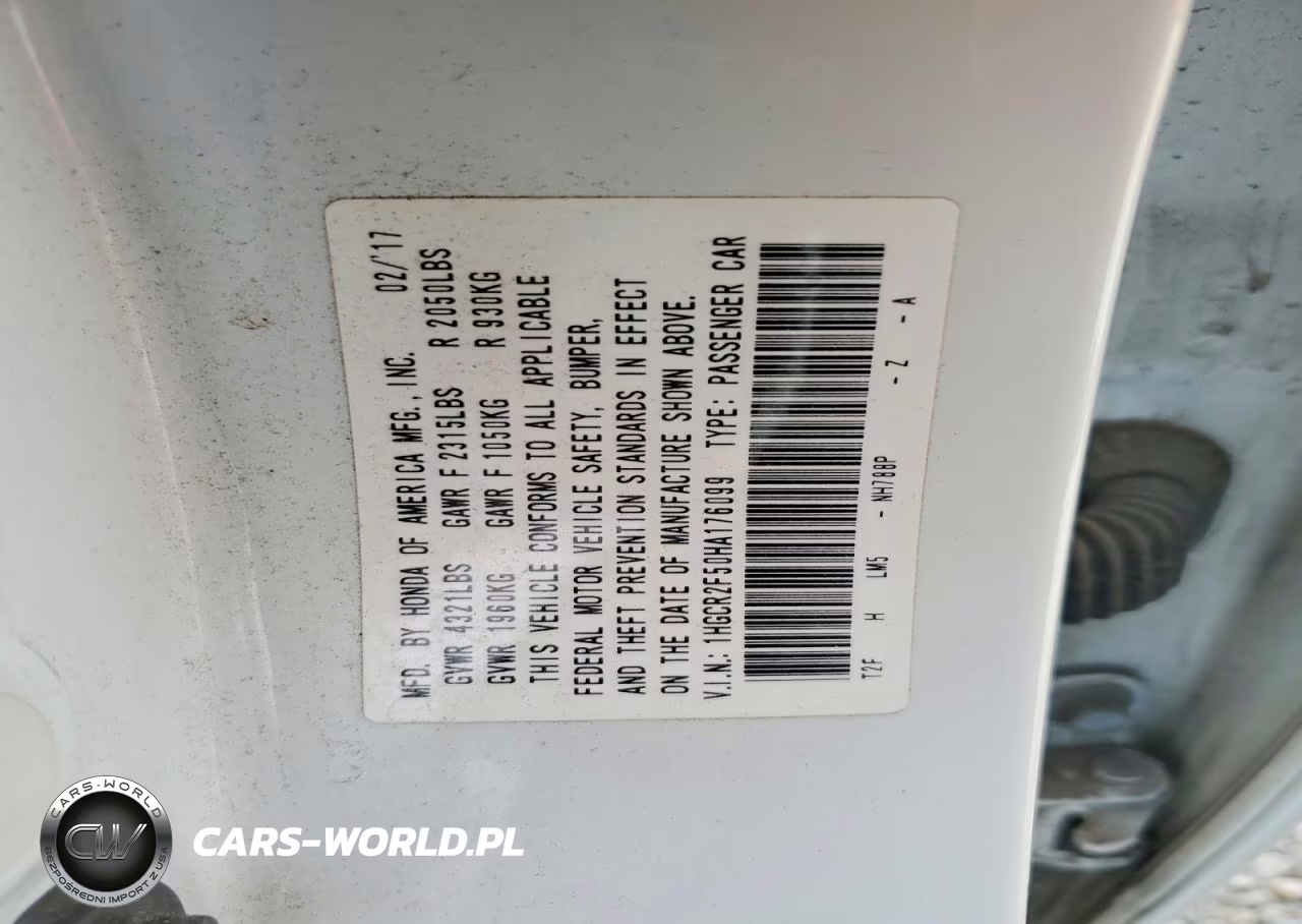 2017 Honda Accord Sport VIN:1HGCR2F50HA176099 - 12