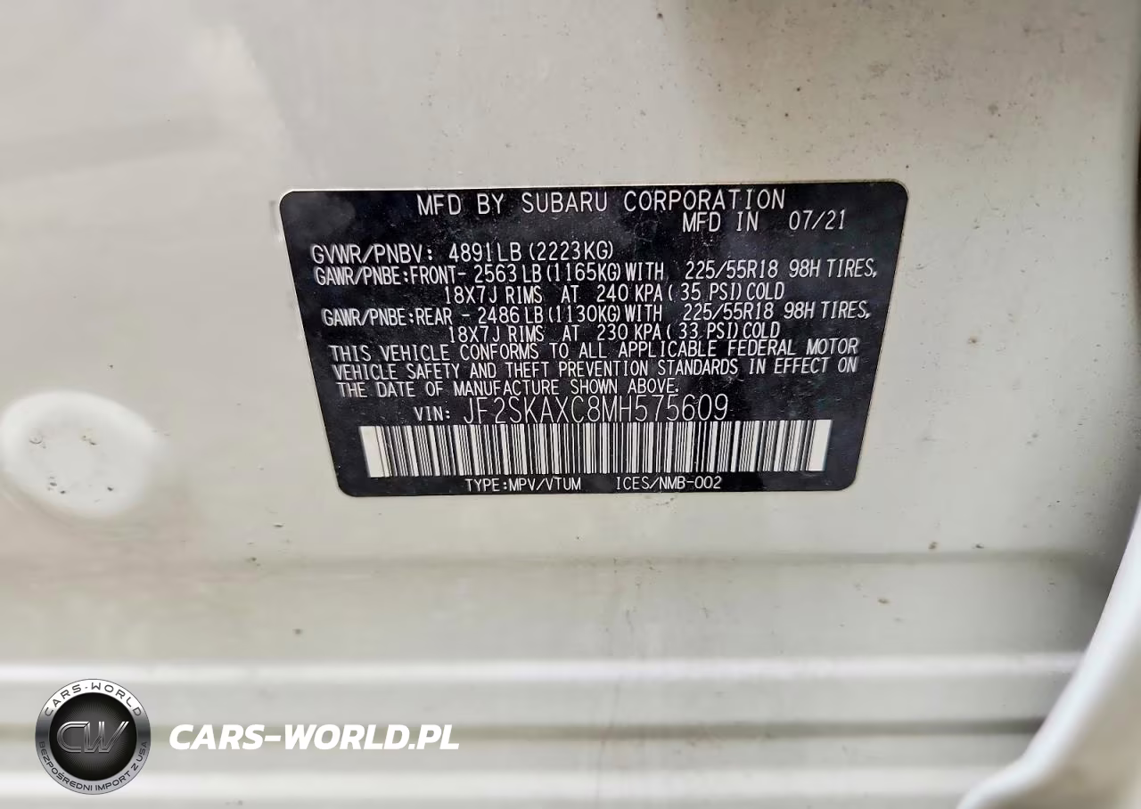 2021 Subaru Forester Touring VIN:JF2SKAXC8MH575609 - 13