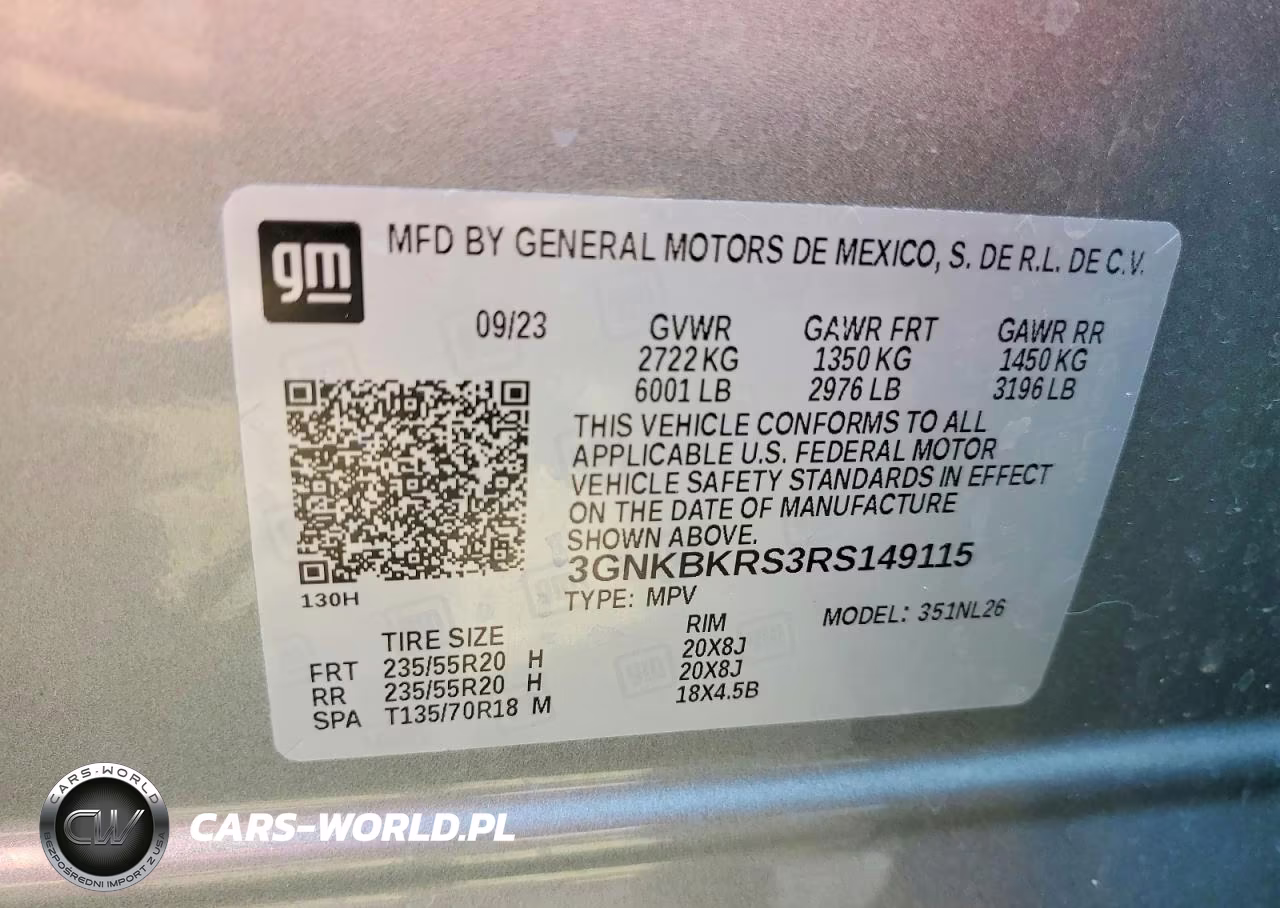 2024 Chevrolet Blazer Rs VIN:3GNKBKRS3RS149115 - 14