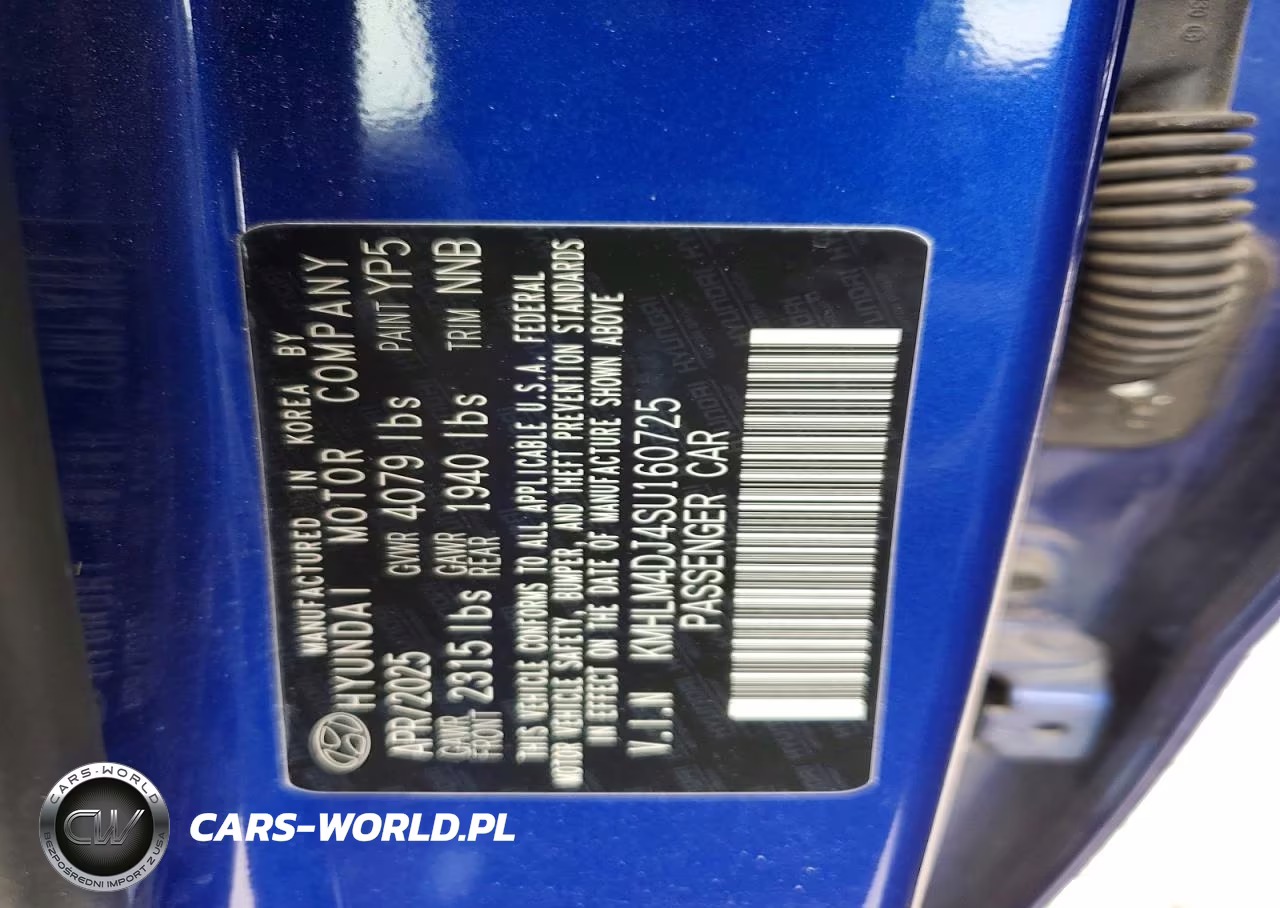 2025 Hyundai Elantra Hybrid Sel Sport VIN:KMHLM4DJ4SU160725 - 12