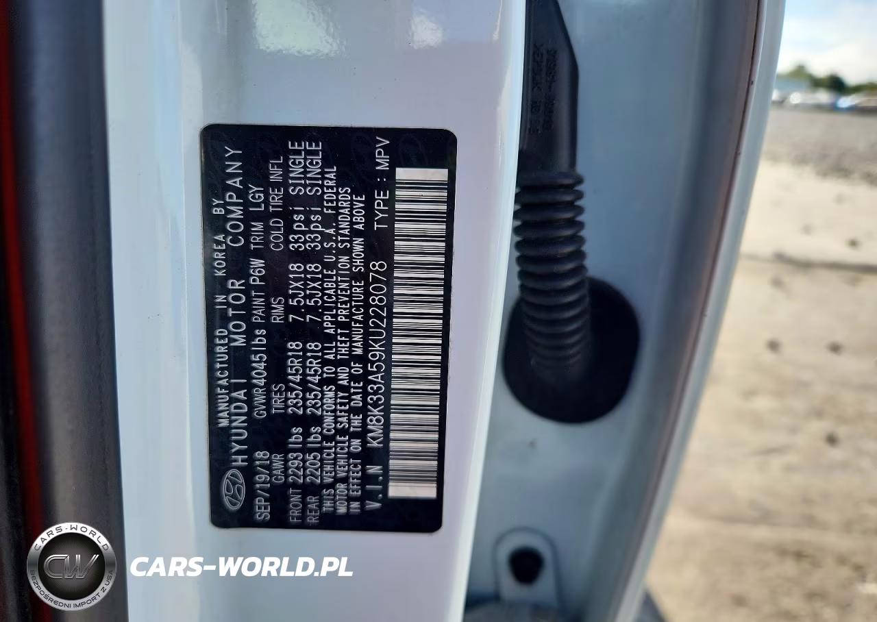 2019 Hyundai Kona Limited VIN:KM8K33A59KU228078 - 13