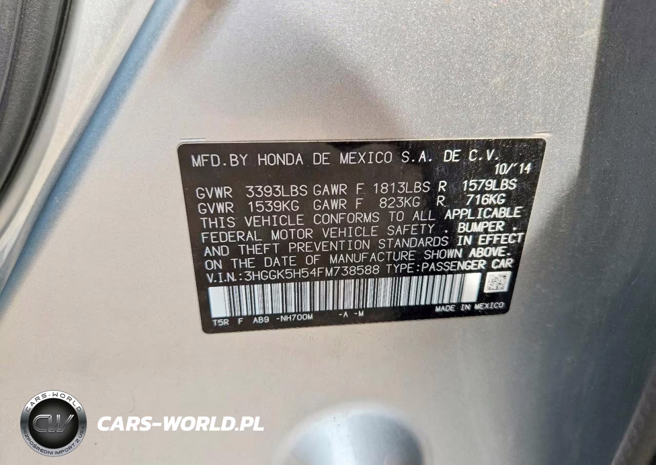 2015 Honda Fit Lx VIN:3HGGK5H54FM738588 - 12