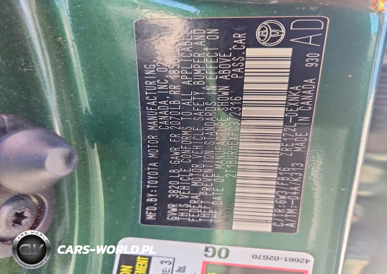 2015 Toyota Corolla Le VIN:2T1BURHEXFC372316 - 12