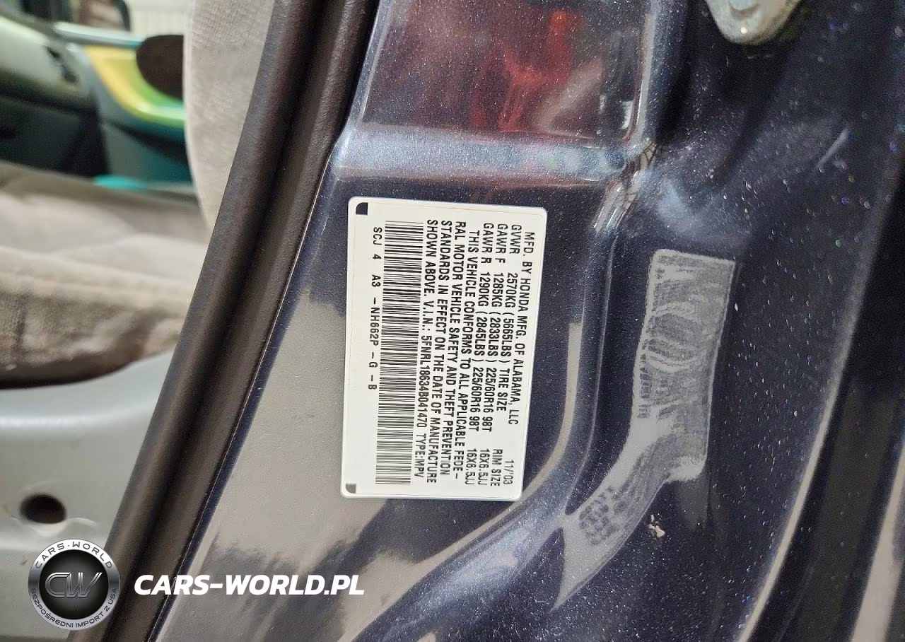 2004 Honda Odyssey Ex VIN:5FNRL18634B041470 - 13